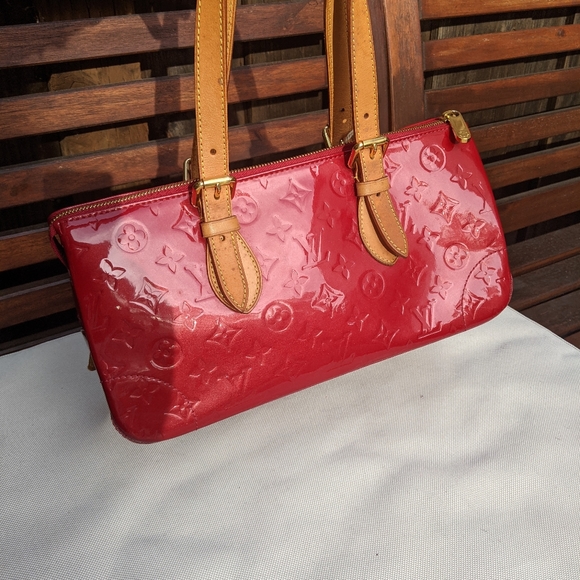 Louis Vuitton  bags vernis Tote Bag Rosewood red champagne - Picture 11 of 13